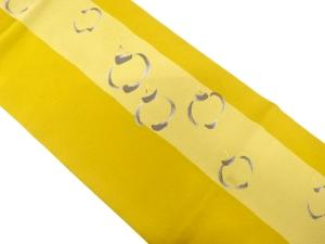 縞に提灯模様織り出し　名古屋帯